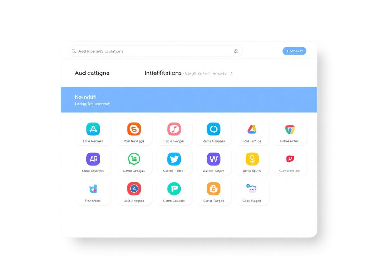 The WEDO Agents integrations catalogue with a search field and a grid of connectable apps
